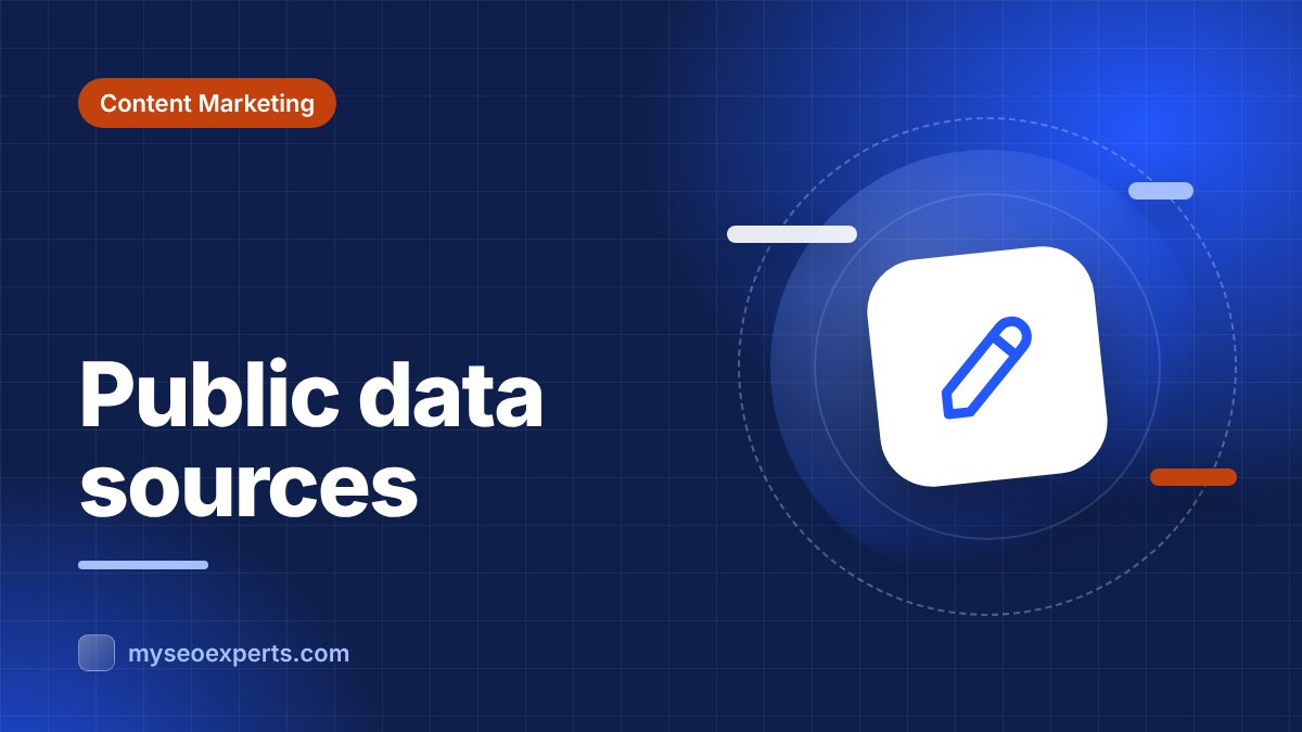Free Public Data Sources for Data-Driven Content