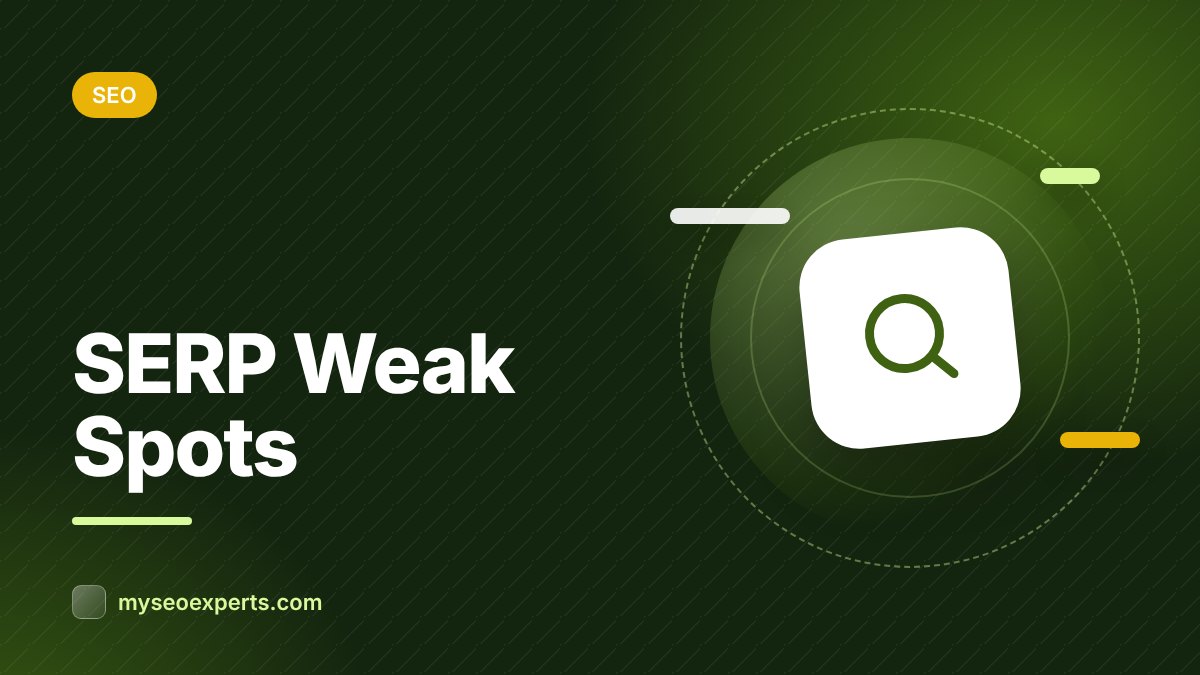 Finding SERP Weak Spots: Where Small Sites Can Outrank Big Brands